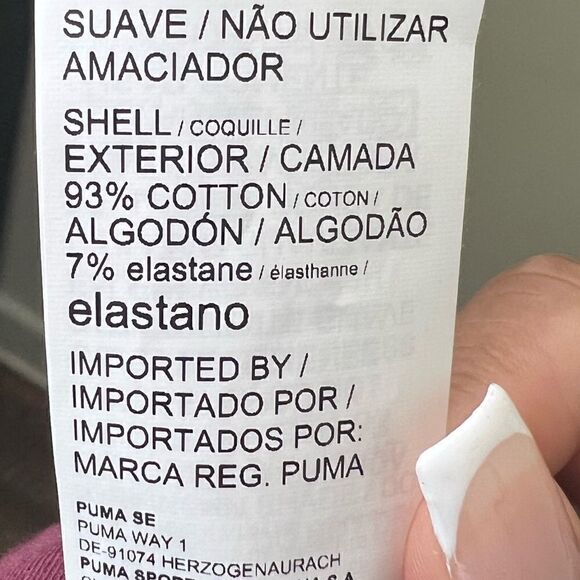 Puma Burgundy High Waist Modern Basics Sporty Leggings Size Medium - Picture 9 of 11